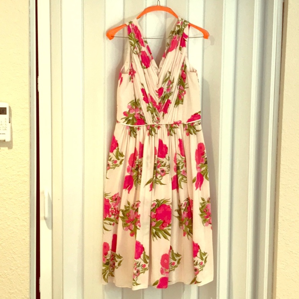 Boden pink floral dress